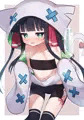 のあちゃんが胸部を見せてくれるイラスト