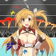 社長の娘、おっぱい強制露出