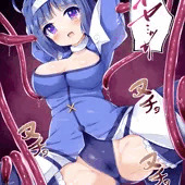 触手に捉えられた神無月葵ちゃん