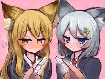 🦊🌟「……あっ！あのっ……！」 🐺🌙「……話があるのですが…」