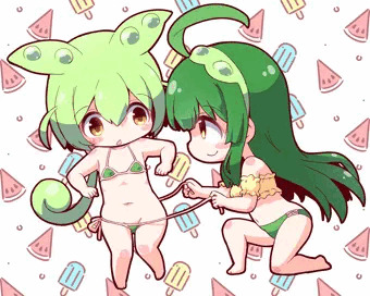 水着ずん子＆ずんだもん