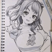 寝る前にアナログ落書き