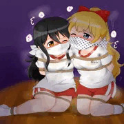 夢香とマリルの猿ぐつわぐしぐし