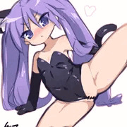 かがみんハイレグ猫コス開脚