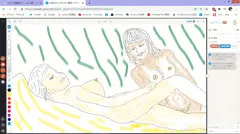 女二人