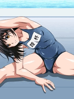 スク水で柔軟体操する雪菜ちゃん