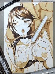 生落書き和久井留美にぶっかけ