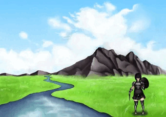 大自然イカ腹幼女戦士の露出