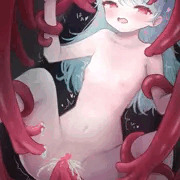 触手に犯されている子