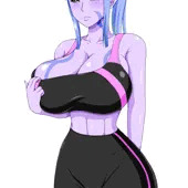 【紫肌】 スポブラ着用娘