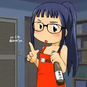 千明ちゃんにバイト先のエプロンで
