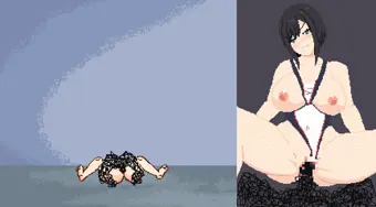 悪夢屋敷・無限牢獄　敵敗北エロシーン基本アニメーション37