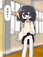 挨拶されるとスカートめくる催眠