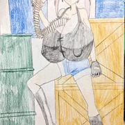 落書き超乳娘
