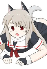 夕立を後ろから