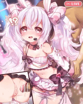 【差分4枚】ステージから逃げられないラフィーちゃん、、、🎤💖