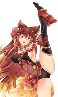 アンスリアちゃんでＩ字バランス