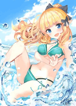 水着サレンさん（全裸差分あり）