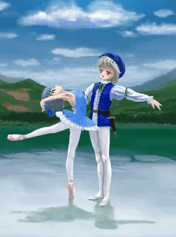 咲夜とチルノの氷上のパ・ド・ドゥ