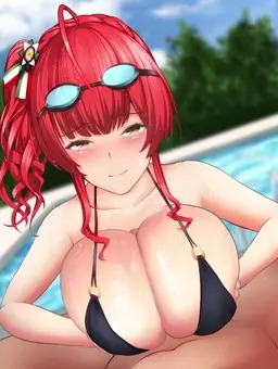 水着ザラパイズリアニメ