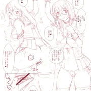 エロ制服の露出趣味JK