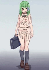 全裸登校さなちゃん