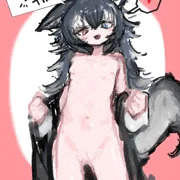 記念に描いたロリタイリクオオカミ