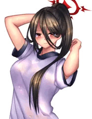 ちょっと透けてる風の体操服ハスミ
