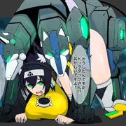 ちよまるがドッグタッグに襲われて