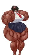 ふたなり筋肉娘