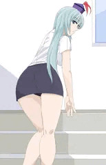 ミニスカ慧音　＆差分