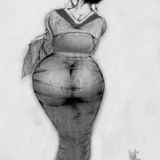【和服後美人】