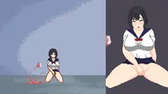 悪夢屋敷・無限牢獄　敵敗北エロシーン基本アニメーション08
