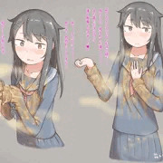 無洗浄セーラーで袖コキしてくれる黒髪ビッチちゃん