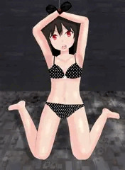 拘束した女の子に強制フェラ(差分あり）