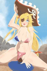 星条旗ビキニおかしら！