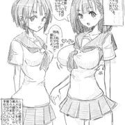 落書き漫画　グラビア撮影