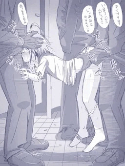 公衆トイレにて