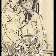 足りないJCが無意識にマンコいじりするので、精液で洗い流す
