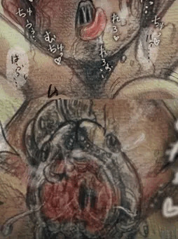上半身人間キス下半身寄生魚フェラ