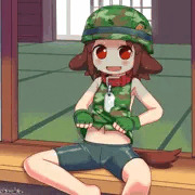 あーみーさん暑がる