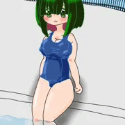うちの娘スク水日焼け跡