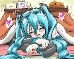 みくはこたつで〇される