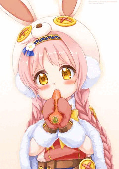 ミミ、ニンジンだぁ～いすき♪