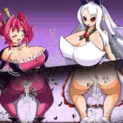 【skeb】壁尻爆乳魔王、プラムとペタ