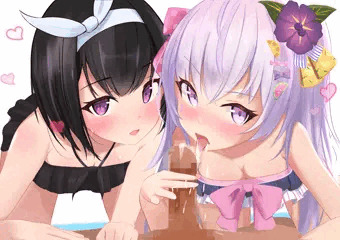 マシロちゃんとアズサちゃんのいちゃらぶフェラ