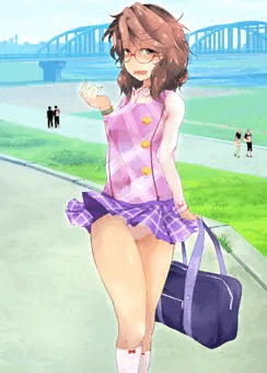 ボディペイント登校菫子ちゃん