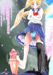校舎の裏でふたなりJKちゃんに足コキしてもらった