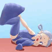 足見せスク水ロリ
