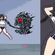 悪夢屋敷・無限牢獄　敵敗北エロシーン基本アニメーション35